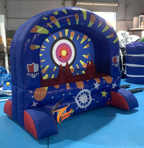 Gioco Gonfiabile di Carnevale Corsa con Palline Fluttuanti e Tiro a Segno per Bambini - Product Image 2