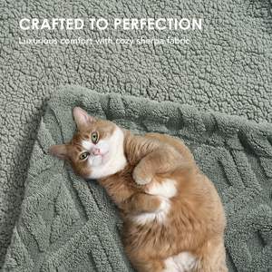 <span class=keywords><strong>Couverture</strong></span> en polaire Jacquard Boho Sherpa pour canapé, couvertures en peluche floues super douces et confortables, <span class=keywords><strong>couverture</strong></span> chaude épaisse réversible - Product Image 5