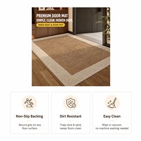 Tapis de sol pour entrée, style médiéval, motif géométrique, en flanelle, antidérapant