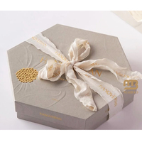 Benutzer definierte neue Hexagon Schokolade Geschenk box Luxus Dessert Schokolade Verpackungs box mit Einsatz Arabische Süßigkeiten Cookie Candy Papier boxen