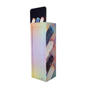 Soporte de exhibición de refrescos de cartón corrugado de estilo moderno impreso personalizado estante de cartón de pie - Product Image 4