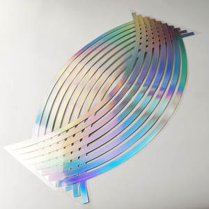 मोलांगदाओ 18 इंच चिंतनशील चेतावनी कार मोटरसाइकिल रिम हब स्टिकर व्यक्तिगत लेजर रंग व्हील डेकल्स 12 महीने की वारंटी - Product Image 2