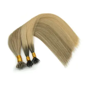 100% Human Remy Hair Hot Selling Wholesale Prijzen Nano Ring Hair Extensions Dubbel Getrokken Dikke Uiteinden Wit Snelle Levering