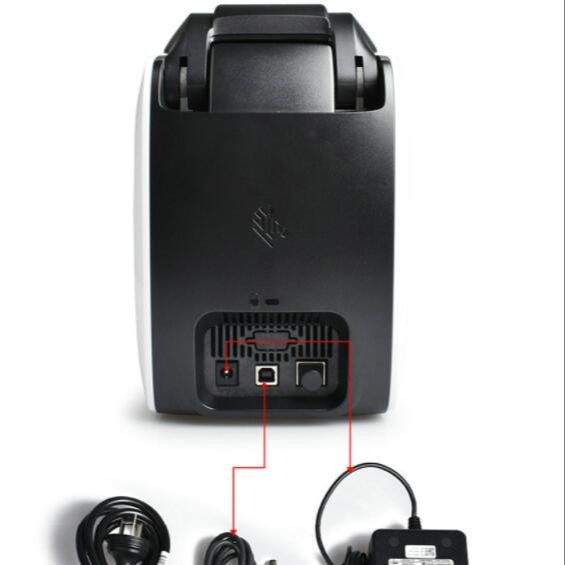 High Quality Original PVC Card Printer for Zebra ZC300 with Dye Sublimation Transfer Printing USB/WiFi 1 Year Warranty