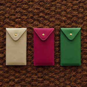 Japanese and Korean style minimalist gua sha board protective case, PU leather gua sha massager storage <b>bag</b>, facial beauty gua - Product Image 2