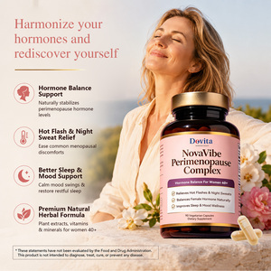 Red Clover <b>Menopause</b> Support Capsules Natural Herbal Extract Formula for Women Private Label Wholesale Bulk B2B Manufacturer - Product Image 3