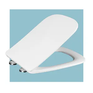 Bathroom Toilet Accessories Soft Close Wc Seat Duroplast One Button Easy Installation Toilet Cover