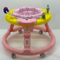 Andador Multifuncional Plegable de Plástico para Bebés con Reproductor de Música, Hermoso Diseño de Silla para Caminar para Bebés en Diversos Colores