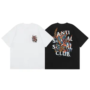 24 A nti Social Social Club monogrammed assc Year of the Dragon limited digital white ink process t shirt clothing t-shirters