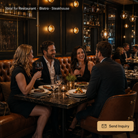 Ensemble de table à manger en marbre moderne professionnel pour hôtel, restaurant, café, mobilier avec long banc mural, canapé