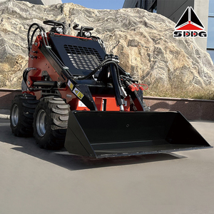 Factory Direct Sale Earth-moving Machinery Mini Skid Steer Loader 16.8kw Wheel Front End Loader Gasoline Powered High Digging