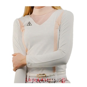 Chemise de golf <span class=keywords><strong>pour</strong></span> homme et <span class=keywords><strong>femme</strong></span>, t-shirt à manches longues, <span class=keywords><strong>blanc</strong></span>, nouveau design, 2020 - Product Image 3