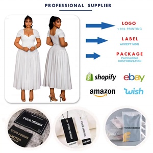 Robe grande taille pour femmes, vêtements grande taille, jupes de plage d'été pour femmes rondes, maxi noire, décontractée, formelle, robes grande taille pour femmes - Product Image 3