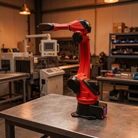 Bras de robot de palettisation industriel à 6 axes BRTIRUS1510A avec moteur PLC, charge utile de 10 kg, portée de 1500 mm, indice de protection IP54 pour la manutention en entrepôt
