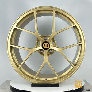 Rines de Aleación Forjados de Cinco Radios con Acabado Dorado Personalizado, 5x114.3 5x120 5x108, Compatibles con BMW, BENZ, AUDI - Product Image 2