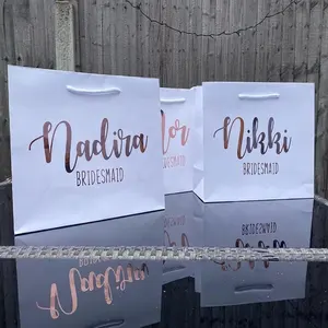Personalised luxury gift bags for wedding birthday bridesmaids proposal Occasion gift bags