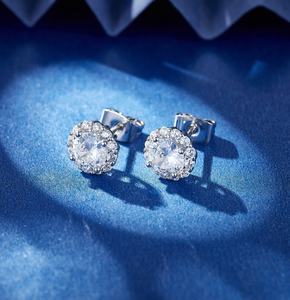 इवेंची विंटेज ट्रेंडी पीतल तांबे के मिश्र धातु प्लेटेड महिलाओं के जिरकॉन स्टड इयररिंग्स - Product Image 6