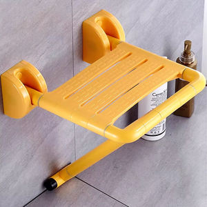 シャワーシート,壁に取り付けられた折りたたみ式折りたたみ式安全椅子ハンドル付き高齢者用入浴スツール用 - Product Image 1