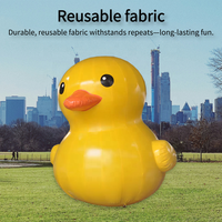 Modèle de dessin animé gonflable géant en PVC jaune de 20 pieds Personnages d'animaux Décoration d'événement Ballon gonflable publicitaire Canard gonflable