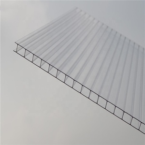 Policarbonato Matériau de toiture Feuille de policarbonato Feuille creuse en polycarbonate alvéolare avec protection UV - Product Image 4