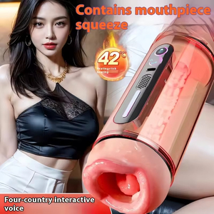 Juguetes Masturbadores Masculinos de Silicona Automáticos con Copa de Avión de Doble Cabeza y Control Inteligente Personalizado de Fábrica para Simulación de Sexo Oral - Product Image 5