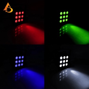 AICPOSE - Juego de 9 Focos LED Par DMX de Alta Calidad, 12 W, 9 LED, RGBW 4 en 1, Iluminación para Escenarios - Product Image 6