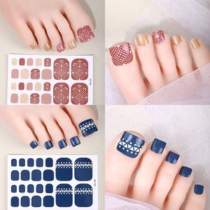 Lot de 24 ongles d'orteil colorés, couverture complète, couche de finition UV, faux ongles en gel, ensembles de conseils d'<span class=keywords><strong>art</strong></span> des pieds <span class=keywords><strong>pour</strong></span> femmes, adolescentes et filles - Product Image 6