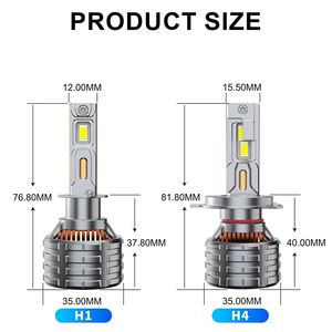 ใหม่4ท่อทองแดง200W 22000ลูเมน, H7 LED CANbus X35 HB4 H11 H4 H1 9012 <span class=keywords><strong>HB3</strong></span> 9005 9006 9012 9007 H13<span class=keywords><strong>ไฟ</strong></span>ตัดหมอกอัตโนมัติ - Product Image 6