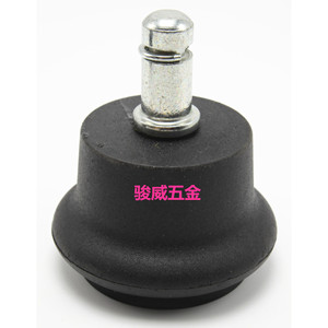 Furniture Casters Rigid 50mm Black Reinforced With <b>Spring</b> <b>Clips</b> For Office Chair - Product Image 1