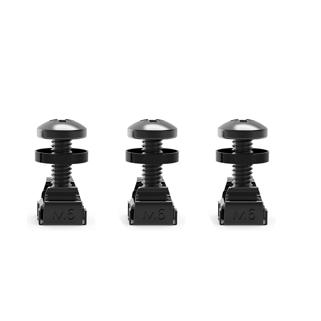 Custom Carbon Steel Rack Screws and Cage Nuts, Computer Rack Mount Cage Screws for Server Cabinets