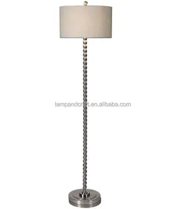 Lámpara de pie de mesita de noche de metal para dormitorio, soporte de pared