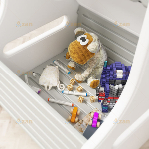 Tableau d'écriture et de <span class=keywords><strong>dessin</strong></span> multifonctionnel pour enfants avec espace de rangement pour l'apprentissage et le jeu en intérieur - Product Image 4