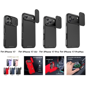 Custodia Protettiva Antiurto con Protezione Fotocamera Scorrevole per <span class=keywords><strong>iPhone</strong></span> 17 Air 17 16 14 13 12 11 15 Pro Max + Mini, Cover Posteriore Opaca a Doppio Strato - Product Image 2