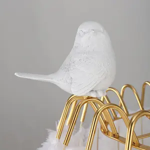 Veer Kroonluchter Nordic Creatieve Vloer Hanglamp Art Romantische Slaapkamer Lamp Hanger Verlichting Struisvogelveren Kroonluchter