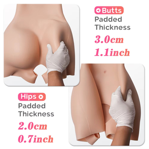 Fesses et hanches réalistes en silicone 3KG avec coussinets Lift Body Shapewear pour Crossdresser et Shemale - Product Image 3