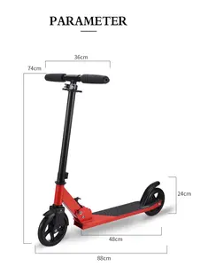 Monopattino Patinete Infantil Scooty ของเด็กสองคน,ล้อขนาดใหญ่ทำจาก Pu ของเล่นสกูตเตอร์สำหรับเด็กวัยหัดเดินเด็กวัยรุ่น