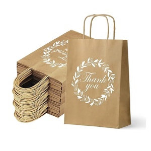 Bolsa de Papel Kraft Biodegradable con Logotipo Impreso Personalizado, Bolsa de Compras y para Llevar, con Asa Troquelada - Product Image 4