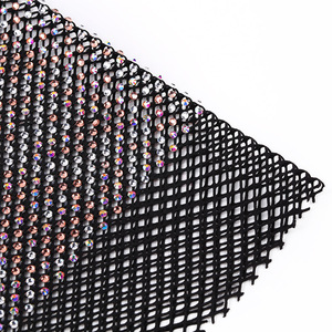 Directo de fábrica negro con <span class=keywords><strong>AB</strong></span>/recorte de tela de malla de diamantes de imitación de cristal transparente - Product Image 2