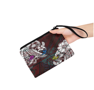 Vendita in fabbrica borsa a gettone personalizzata in poliestere con stampa floreale alla moda piccola borsa per il trucco sacchetti regalo per il Logo delle piccole imprese - Product Image 4