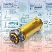 Connecteur électrique circulaire 12V PC/PY04 - Contact en cuivre - Prise PC-4/7/10/19/32/50T/Z - Prise standard russe