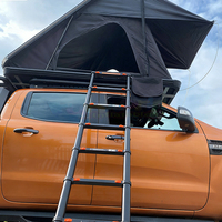 Tente de toit pliable pour 4 personnes, en aluminium, coque rigide ABS, ouverture latérale, pour le camping en plein air