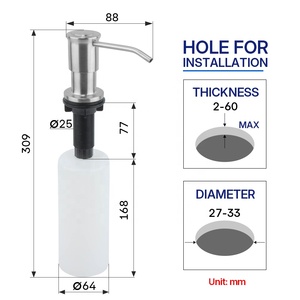 Dispensador de Jabón Líquido Comercial para Contenedores, Dispensador Manual de Gel de <span class=keywords><strong>Ducha</strong></span>, Champú y Desinfectante con Tubo de Extensión - Product Image 4