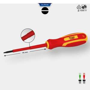 HERRAMIENTAS BRILLANTES-BT068003 Ranura para destornillador VDE-EAN 4042146868980 1000V DESTORNILLADORES AISLADOS DESTORNILLADORES RANURADOS AISLADOS - Product Image 2