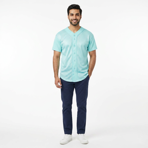 เสื้อเบสบอลผ้าแห้งเร็วระบายอากาศได้ดีชุดฝึกกีฬา - Product Image 1