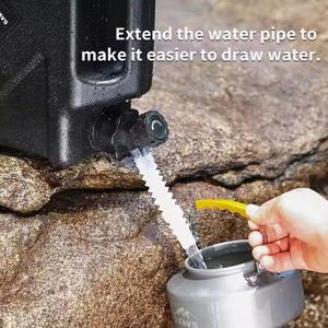 Seau de camping extérieur en PE de 10 litres avec robinet pour les voyages en voiture et le stockage d'eau domestique, seau d'eau potable pure - Product Image 6