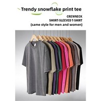 Kaos Lengan Pendek Model Amerika Gaya Vintage 300g, Bahan Katun Combed Murni, Model Longgar, Bahu Jatuh, Trendi