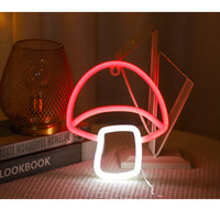 Lumière néon sphérique en plastique LED, ambiance de fête, décoration de chambre à coucher, lumière murale suspendue pour Noël