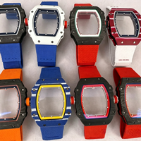 Montre automatique pour homme, blanche, 6702, luxe, carrée, ultra-fine, 7,8 mm, cadran squelette en fibre de carbone, bracelet en nylon, lumineuse, fitness en plein air
