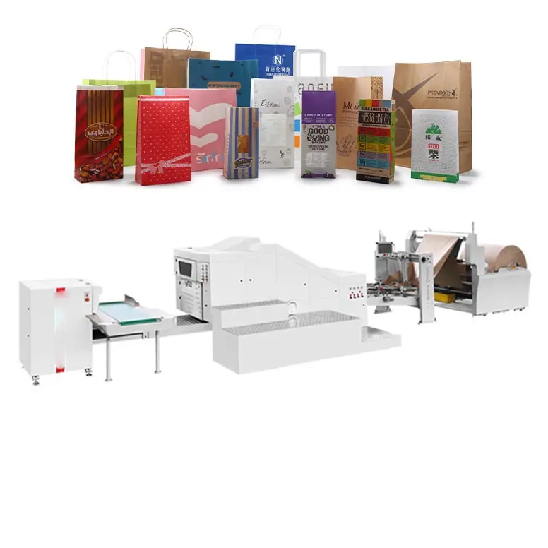auto machine make paper bread bag with square bottom for bakery packaging