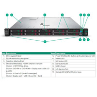 Serveur Rack 1U HPE ProLiant DL360 Gen10 Reconditionné, Double Socket Xeon, Idéal pour la Virtualisation de Bases de Données et les Solutions Cloud Professionnelles